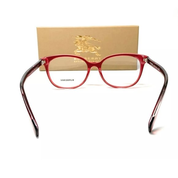 Burberry Women's Transparent Red Eyeglasses! - Picture 4 of 4